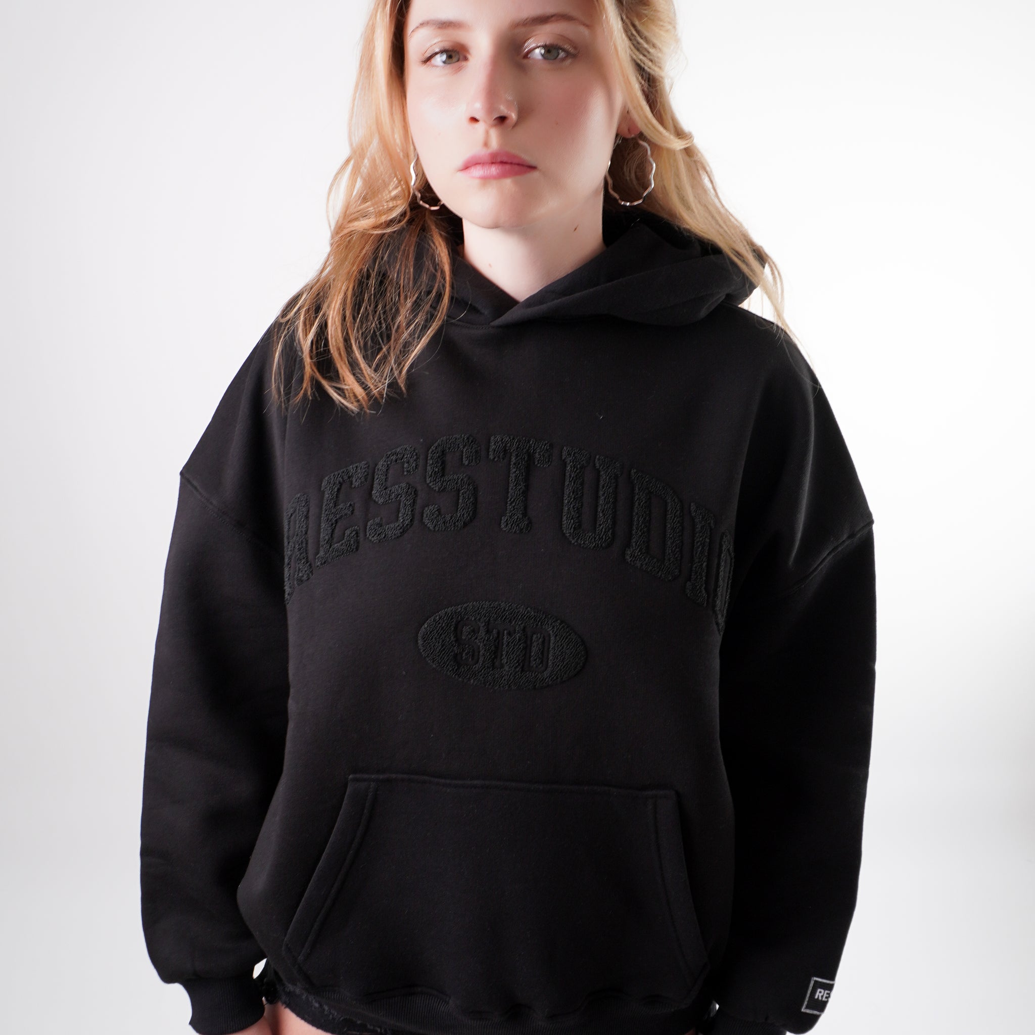 Bluza z Kapturem Czarna RESPIRE