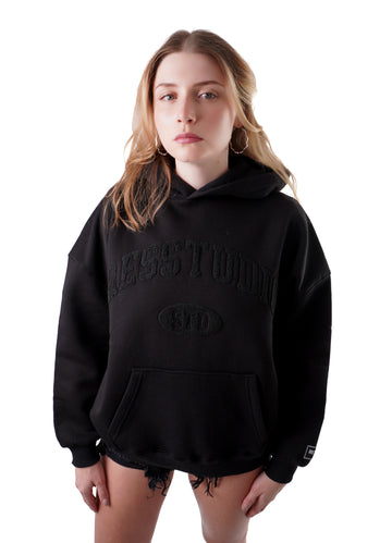Hoodie Kangaroo Pocket Black RESPIRE
