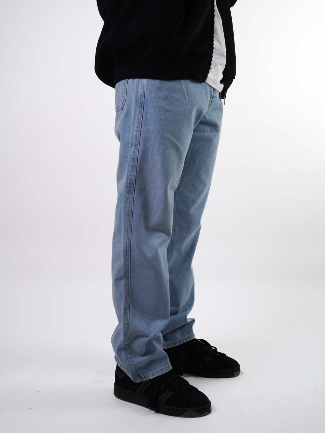 Jeansy Baggy Fit Jasnoniebieskie D JEANS