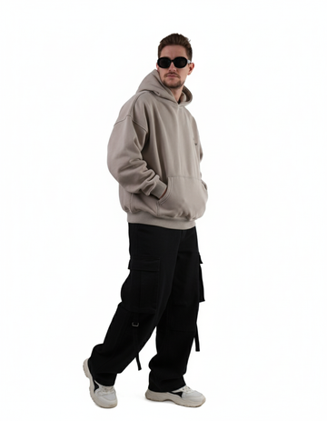 Hoodie Washed Beige ESSENCE OF LIFE