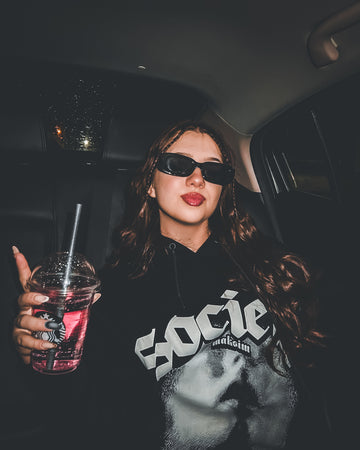 Hoodie Design Society Black MAKSIM